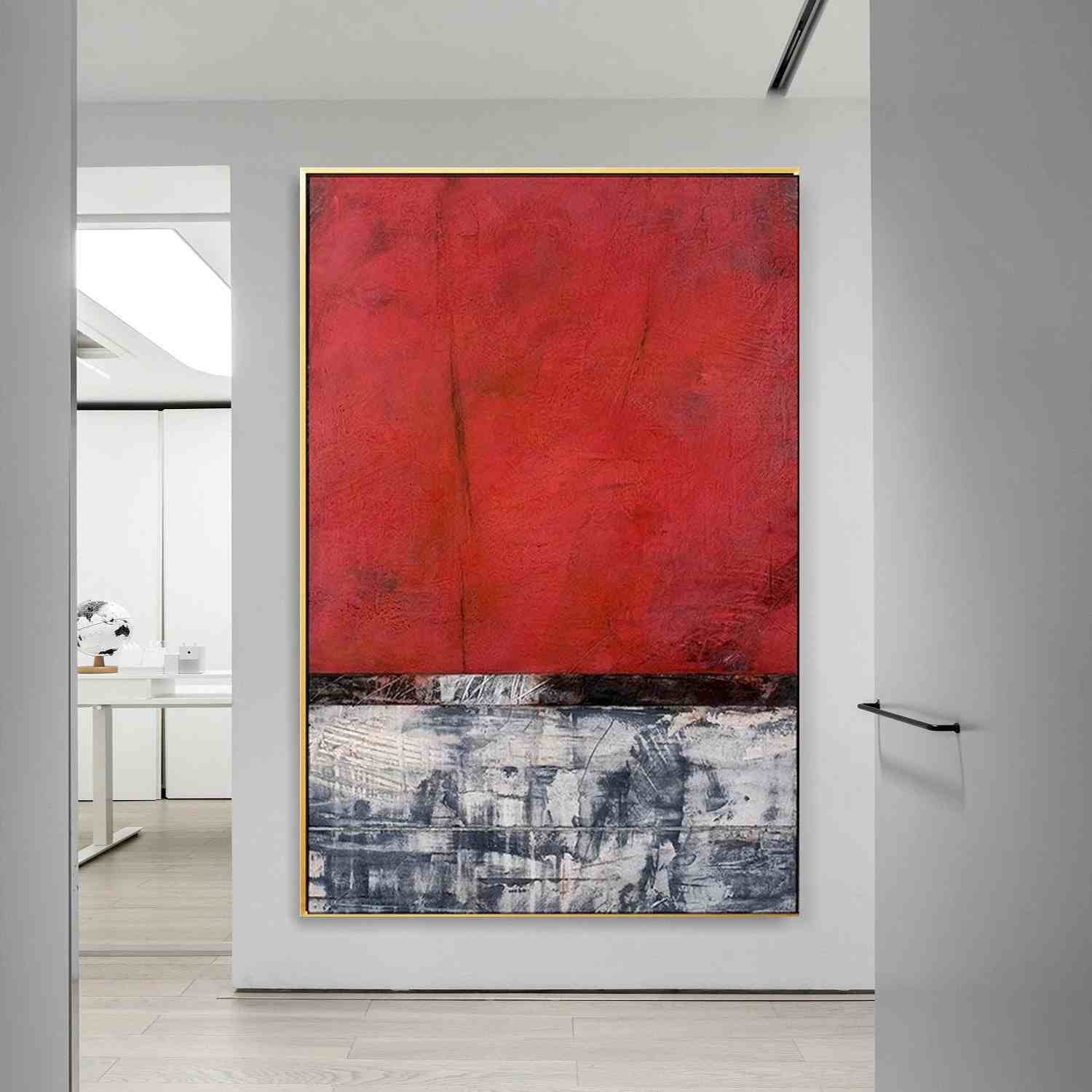 Painting Hand-Painted Oversize - original hand-painted artwork for hotel